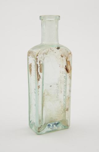 Glass bottle for Skuses cough mixture