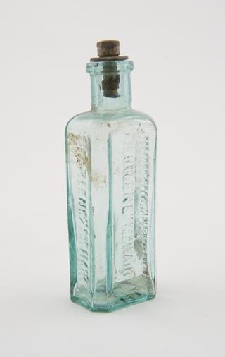 Glass bottle, for Harlene hair tonic