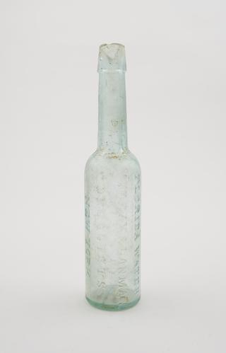 Clear glass bottle for Florida water
