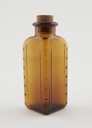 Poison bottle, brown glass