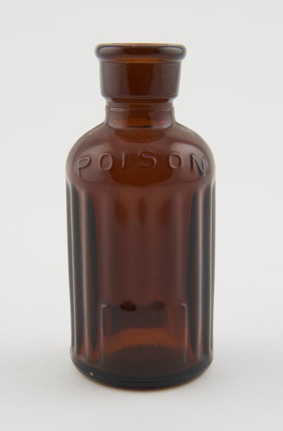 Brass cylindrical poison bottle