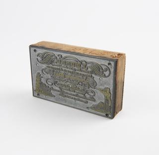 Printing stamp for letter heading of  J Munro