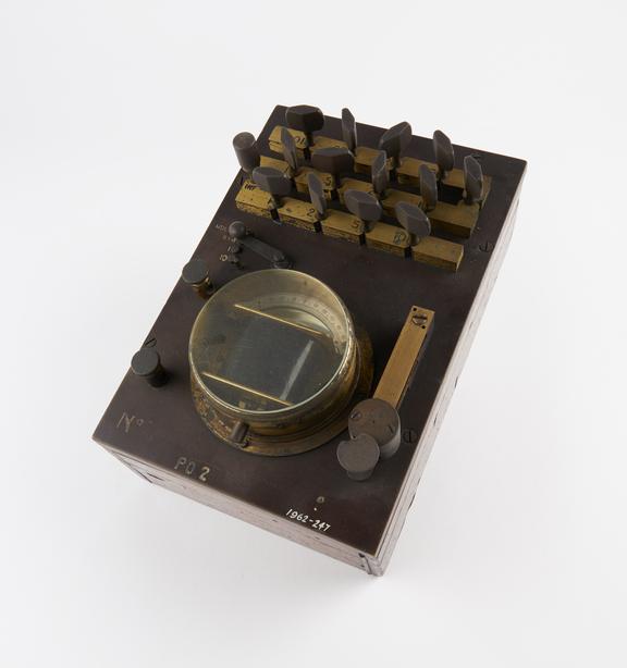 Plug type bridge box and galvanometer, marked No.2 made by C.J