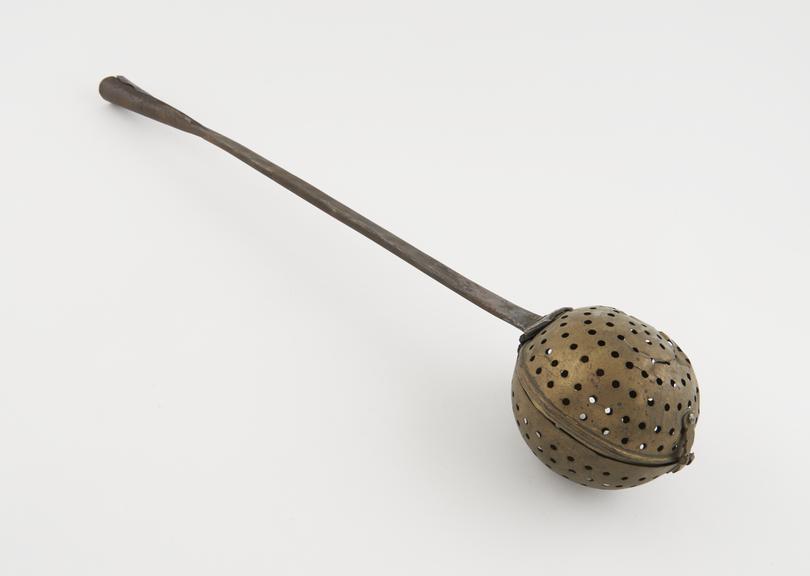 Infuser, large, brass and iron, C18 or C19, European