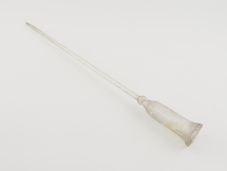 Funnel, clear glass, from Hospital of Santa Cruz, Barcelona