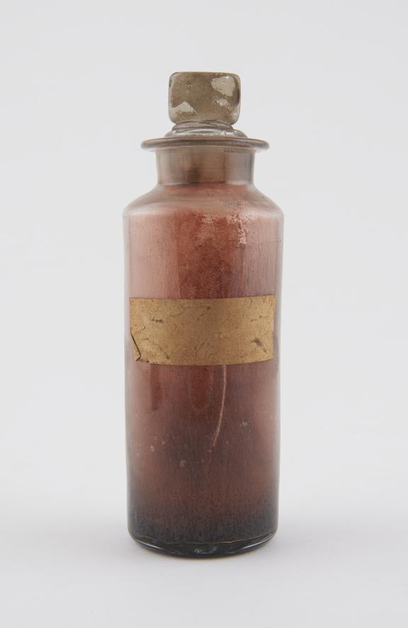 Bottle, glass, unlabelled, English, first half 19th century