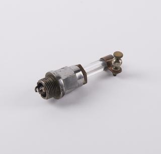 Sparking plug with glass insulation, c. 1900