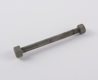 Hex bolt with hex nut, associated with a 10hp two-cylinder Rolls Royce motorcar