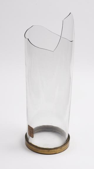 Glass Cylinder with Brass Rim