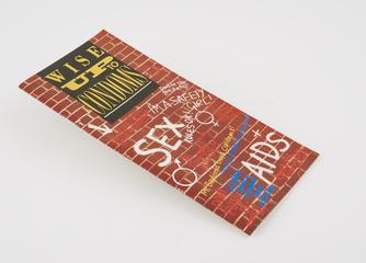Pamphlet titled "Wise up to condoms"
