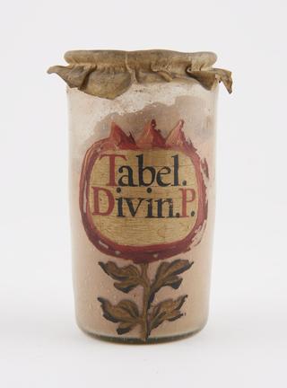 Glass drug jar