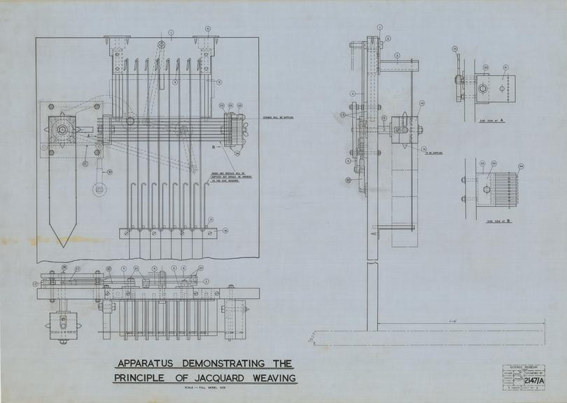 Apparatus Demonstrating the Principal of Jacquard Weaving