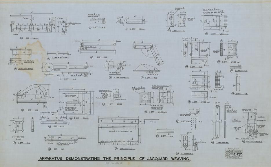 Apparatus Demonstrating the Principal of Jacquard Weaving