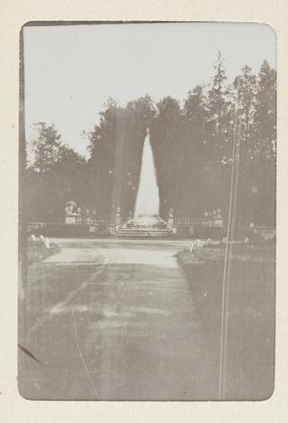 Peterhof, a Fountain in the Public Park