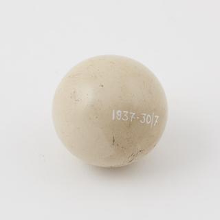 Parkesine, Ivory colour billiard ball, 1860