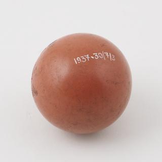 Parkesine, salmon pink billiard ball, 1860