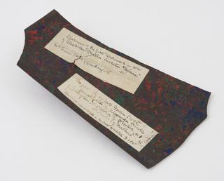Specimen variegated sheet, example of  first experiments in colour, 1851