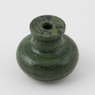 Parkesine door handle (green marbled effect)