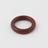 Parkesine curtain ring, rust red, made by Alexander Parkes, c