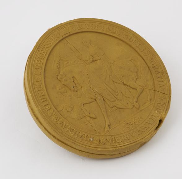 Seal made of Parkesine, made by Alexander Parkes, c. 1862