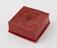 Red cellulose acetate box intricately designed with cherries by