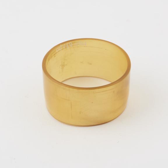 Napkin ring of  blond horn cellulose nitrate, 1900s