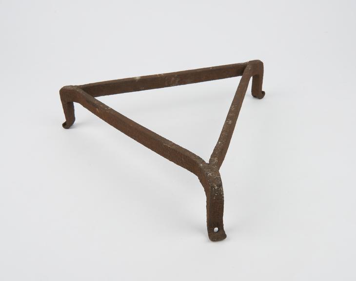 Iron tripod stand, from Hemmingway Pharmacy, European, 1800-1900