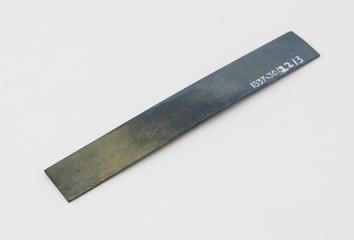 Flat strip of petrol blue Parkesine