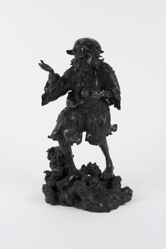 Bronze statue, possibly depicting the Chinese immortal Shennong