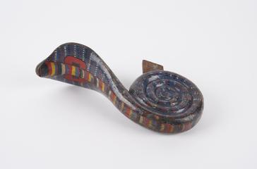 Polychrome mask with demonic faces