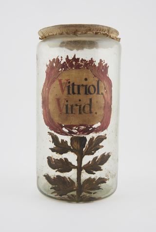 Glass drug jar