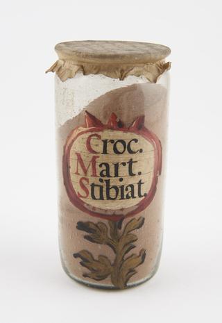 Glass drug jar