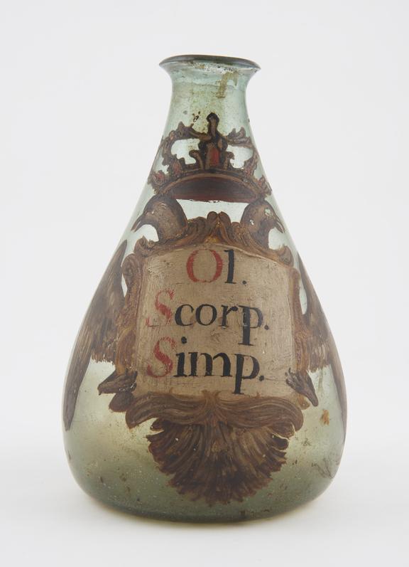 Glass flask, conical