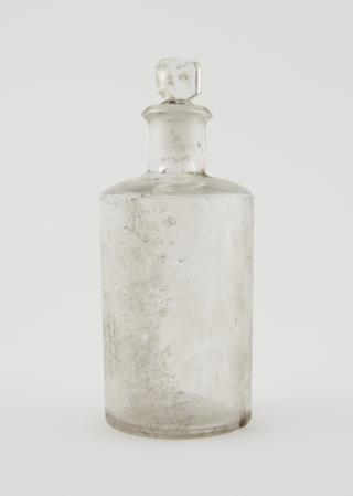 8oz clear glass machine moulded shop round