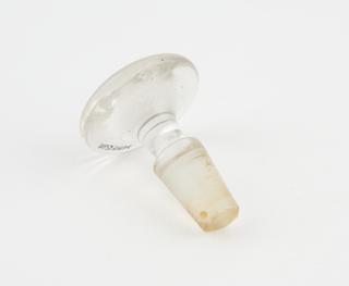 Clear glass bottle stopper