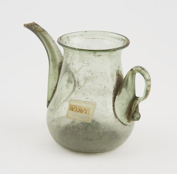 Glass jug with spout