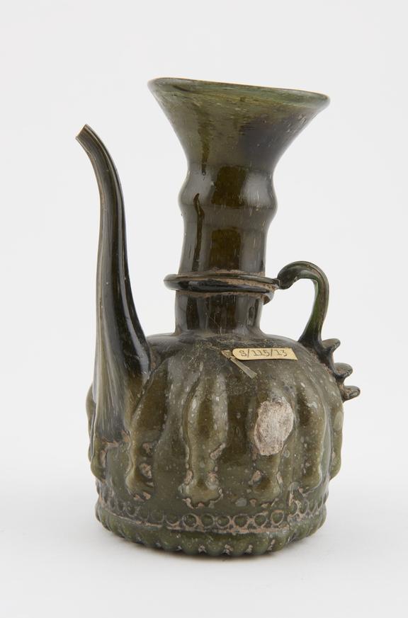 Glass jug with spout