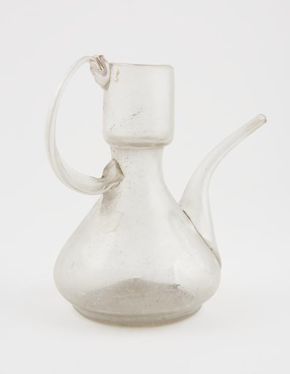 Glass jug with spout