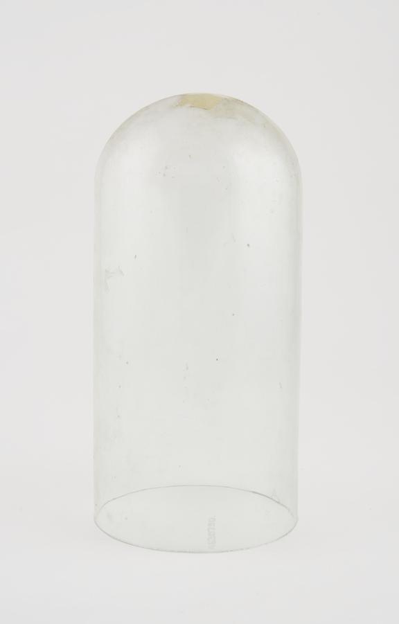 Glass cover for pharmaceutical apparatus, European, 19th century