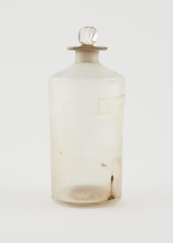 Shop round, English, 1875-1900, clear glass