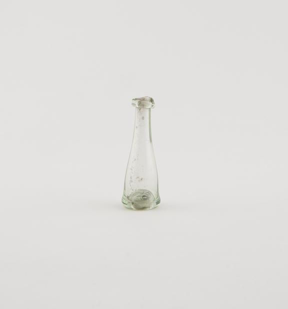 Glass bottle, possibly a tincture bottle