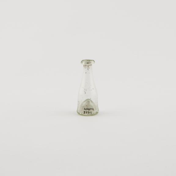 Glass bottle, possibly for tinctures, from the hospital of St