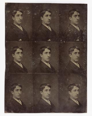 Tintype of facial expressions