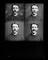 Quarter plate glass negative of William Friese-Greene with four