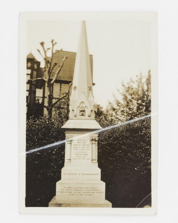 Photograph of William Friese-Greene's tomb, Highgate Cemetery