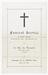 Booklet "Funeral service W Friese-Greene.  Order of Service