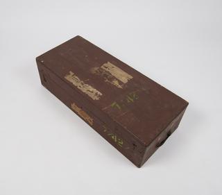 One of two cases for three prism spectroscope made by Troughton and Simms