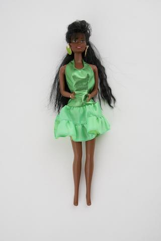 Black doll, possibly Christie, from the Barbie range