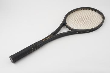 Injection moulded carbon fibre reinforced nylon production tennis racket