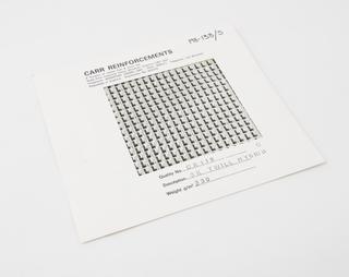 Sample of carbon fibre material